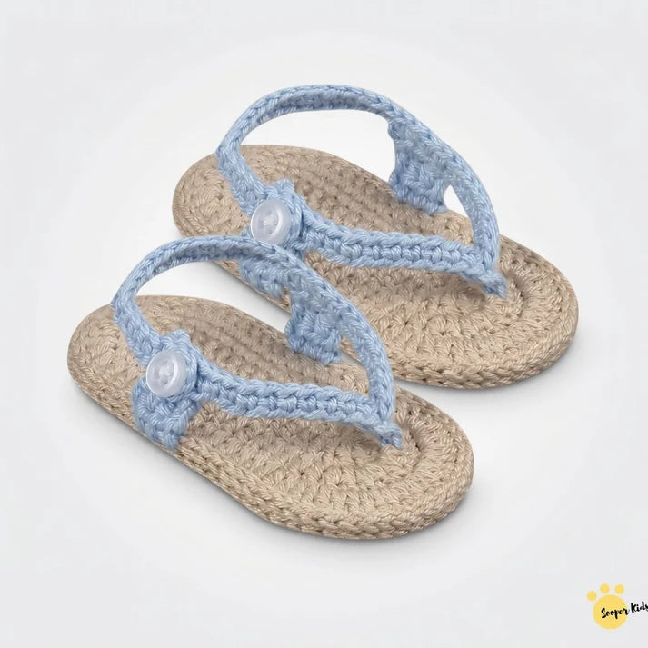 Little Sunbeam Crochet Baby Flip Flop Sandals