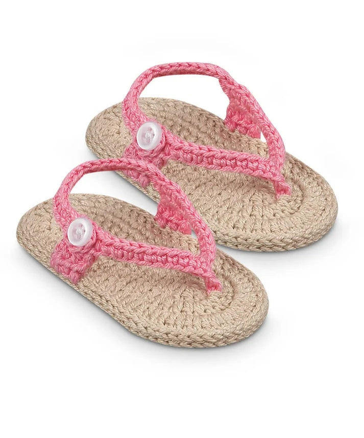 Little Sunbeam Crochet Baby Flip Flop Sandals