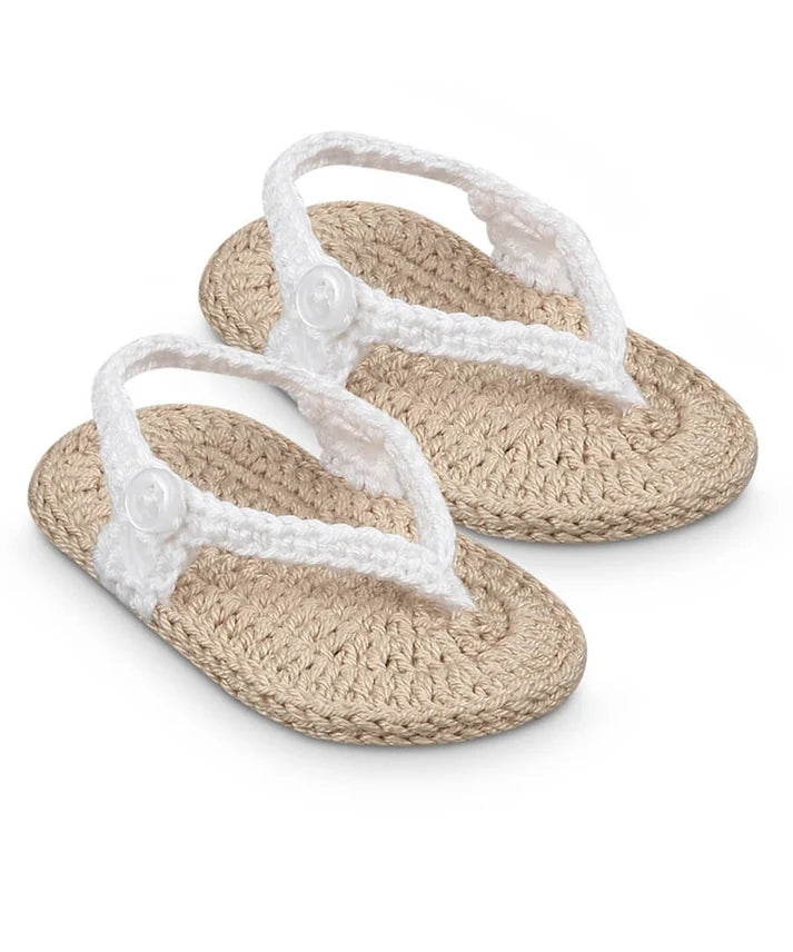 Little Sunbeam Crochet Baby Flip Flop Sandals